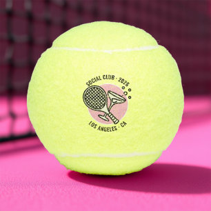 Custom Social Club Tennis Bachelorette Weekend Balls