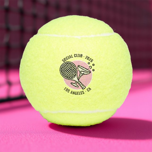 Custom Social Club Tennis Bachelorette Weekend Balls (Custom Social Club Tennis Bachelorette Weekend Tennis Balls)