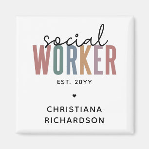 Custom Social Worker Graduation Appreciation gifts Magnet