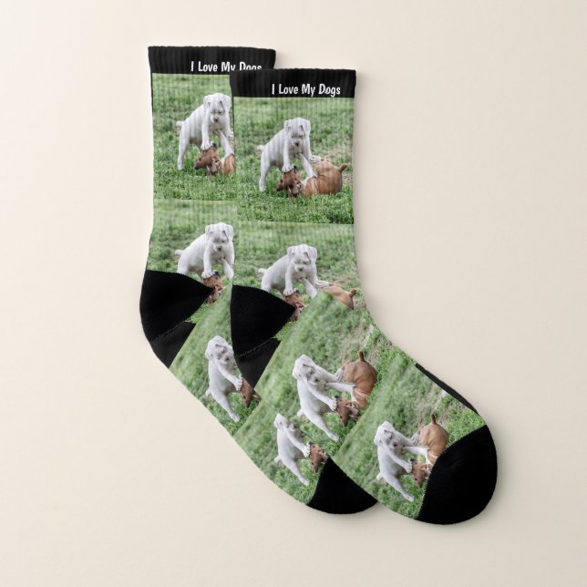 Custom Socks With Dog Pictures - Photo Dog (Pair)
