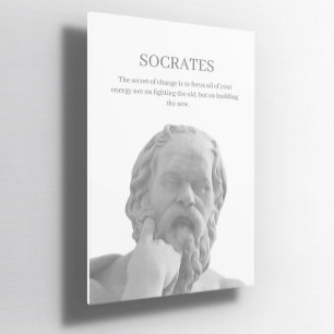 Custom Socrates inspirational quote Poster