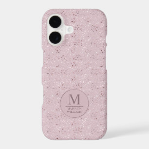 Custom Soft Blush Pink Light Gold Glitter Pattern