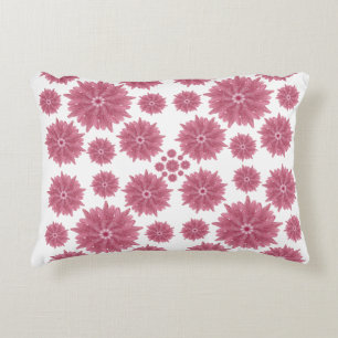 Custom Soft Dusty Pink Chrysanthemum Pattern Decorative Cushion