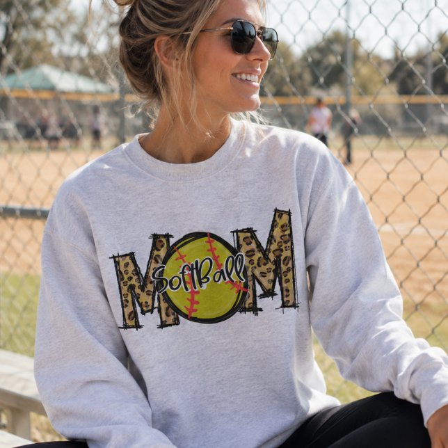 Custom Softball Mum, Player Name and Number Sweatshirt (Creator Uploaded)
