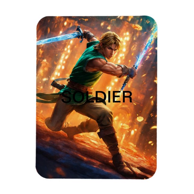Custom Soldier Photo Magnet: Flex Design Magnet (Vertical)