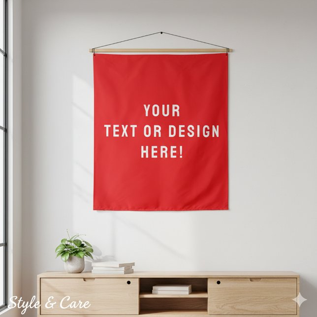 Custom Solid Red Tapestry – Personalised for You (Custom Solid Red Tapestry – Personalized for You)