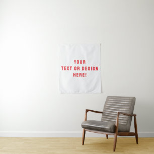 Custom Solid White Tapestry – Personalised for You