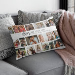 Custom Son 18 Photo Collage Lumbar Cushion<br><div class="desc">Discover our photo-centric scatter cushion,  an ideal gift for your son. Perfect for birthdays or christmas,  these pillows allows you to feature 18 photos as a sentimental keepsake. Emblazoned with a cheerful 'we love you' text,  you have the flexibility to change or delete the message to suit any occasion.</div>