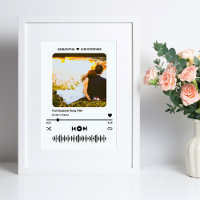 Custom Song Music Player Style Photo Gift For Her