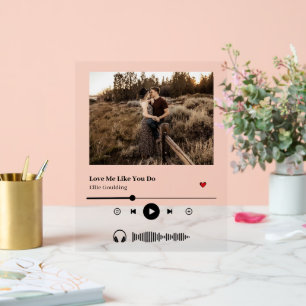 Custom Song Playlist Album Cover Acrylic Sign