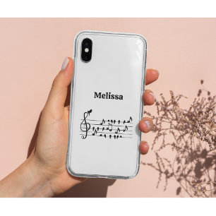 Custom Songbird Treble Clef Art Case-Mate iPhone Case