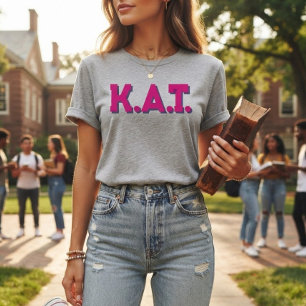 Custom Sorority Greek Letters T-Shirt