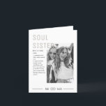 Custom Soul Sister Definition Birthday Card-Black Holiday Card<br><div class="desc">Looking for a personalised and heartfelt way to wish your Soul Sister a happy birthday? Look no further than this Custom Soul Sister Definition Birthday Card. This card features a beautiful design that can be customised with your own personal definition of what a Soul Sister means to you. With our...</div>