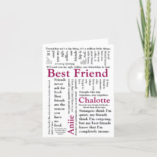 Custom Soul Sister Definition Friend Quotes Holiday Card
