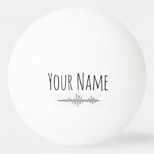 Custom Soundwave Design Gift Ping Pong Ball