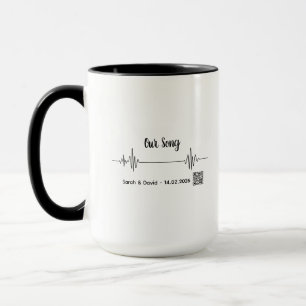 Custom Soundwave Song Code Mug-Personalized Voice Mug