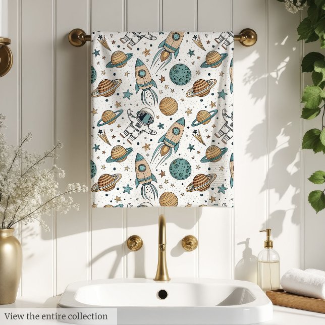 Custom Space Towel Planets & Rockets for Kids (Custom Space Towel Planets & Rockets for Kids)