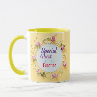Custom Special Guest at the Function Pastel Yellow Mug