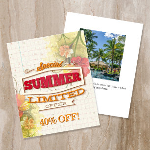 Custom Special Summer Limited Offer Flyer
