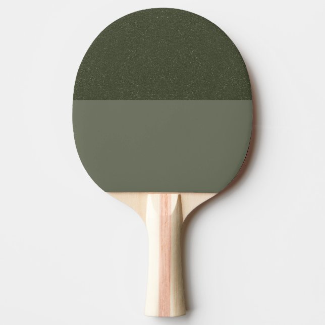 Custom Speckled Moss Green Table Tennis Paddle (Front)