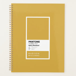 Custom Spicy Mustard Notebook Personalised Planner