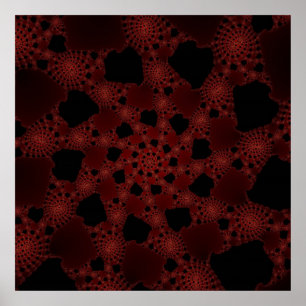 Custom Spiderweb Fractal Poster