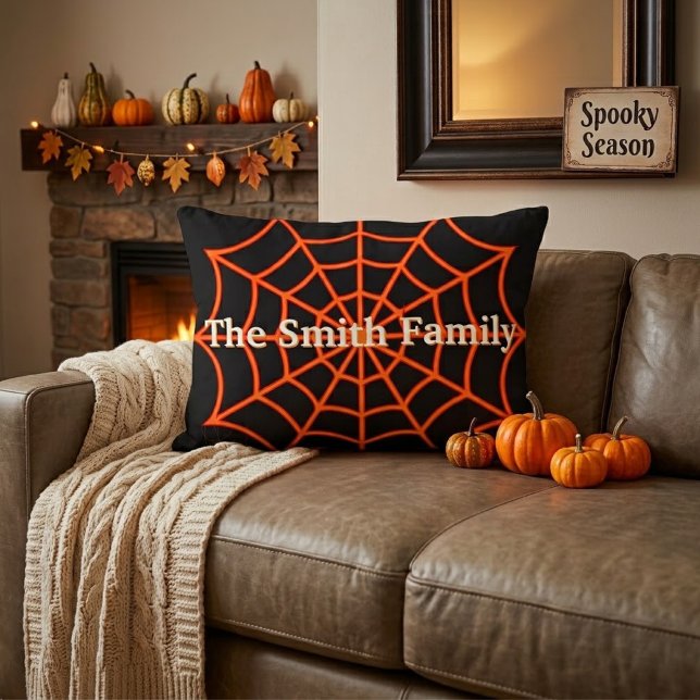 Custom Spiderweb gothic Halloween Living decor  Decorative Cushion (Creator Uploaded)
