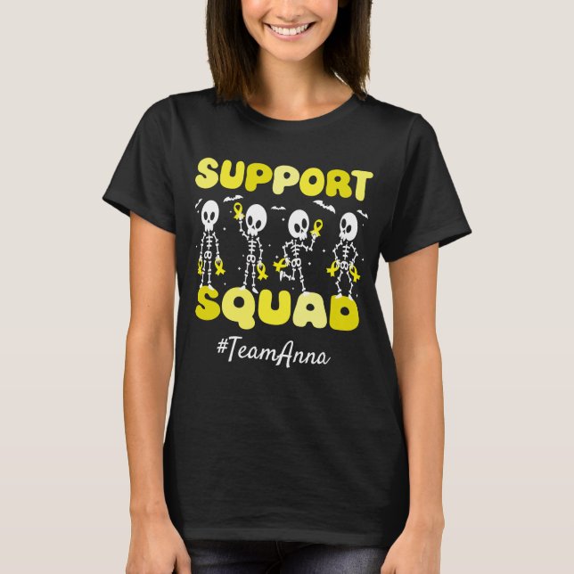Custom Spina Bifida Support Squad Halloween T-Shirt (Front)