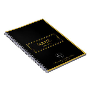 Custom Spiral Notebook with Name & Business Logo