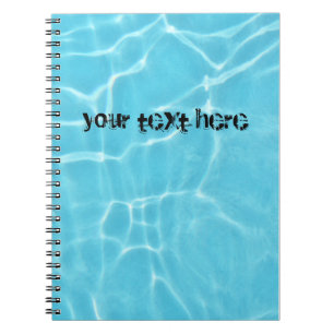 custom Spiral Photo Notebook swimming pool water