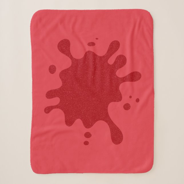 Custom Splash Blanket in Tomato Red (Front)