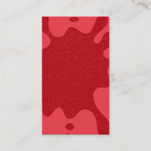 Custom Splash Tomato Red Flat Loyalty Card