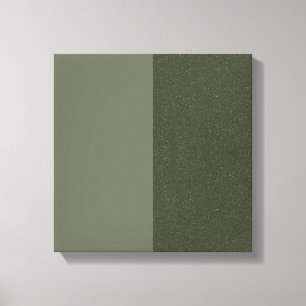 Custom Split Textured Moss Canvas — Light & Dark