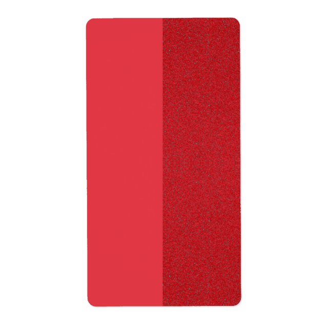 Custom Split Tomato Red Shipping Labels (Front)
