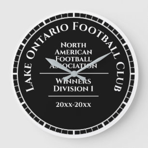 Custom Sports Club Championship Winner Wall Clock