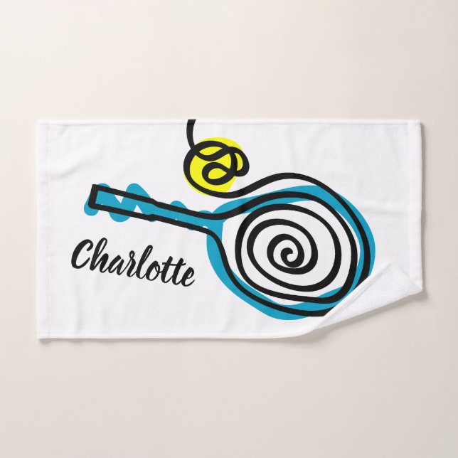 Custom sports hand towel gift for tennis players (Hand Towel)