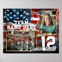 Custom Sports Memory Mate Template American Flag