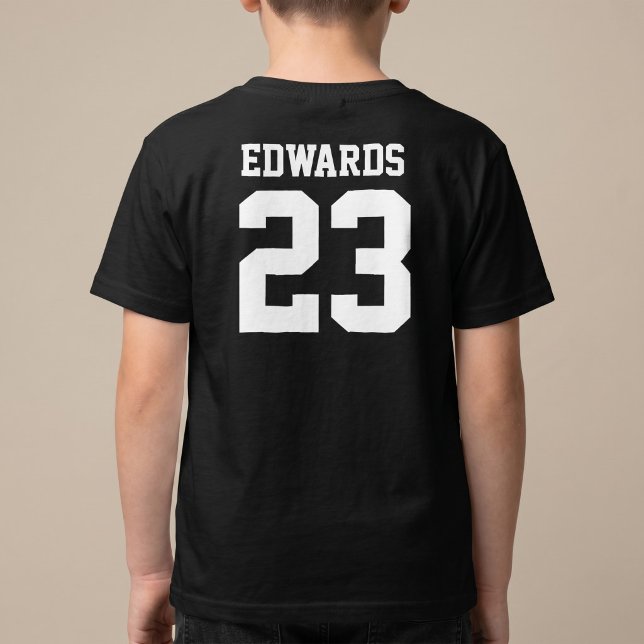 Custom Sports Numbered With Name T-Shirt (Creator Uploaded)