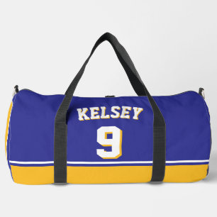 Custom Sports Personalized Team Name Number Gym Duffle Bag