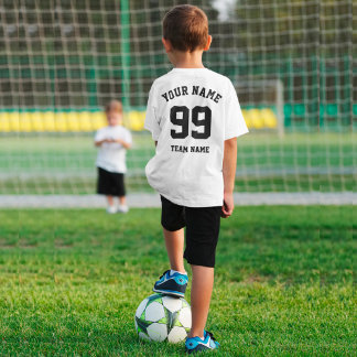 Custom Sports Team Jersey Black Number And Name T-Shirt