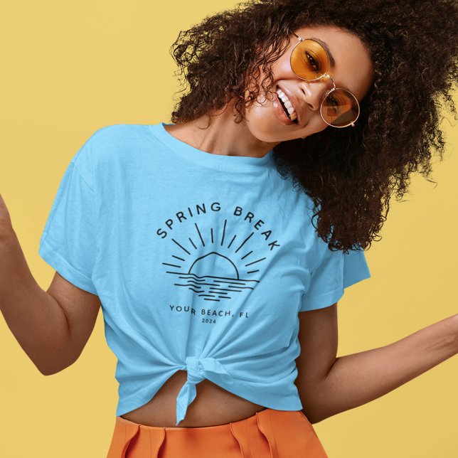 Custom Spring Break Summer Girlfriend Trip T-Shirt (Perfect beach shirt for your spring break getaway!)