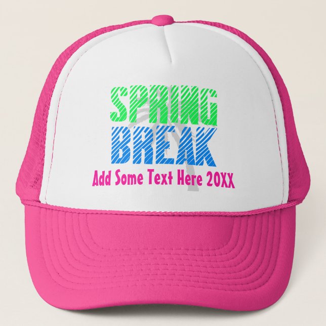 Custom Spring Break Trucker Hat (Front)