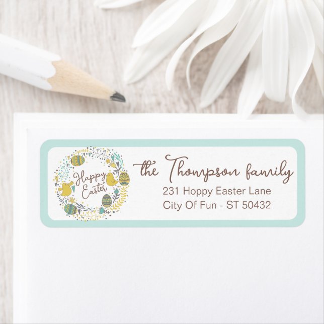 Custom Spring Floral Cute Chicks Happy (Insitu)
