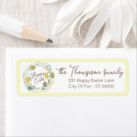 Custom Spring Floral Cute Chicks Happy Easter