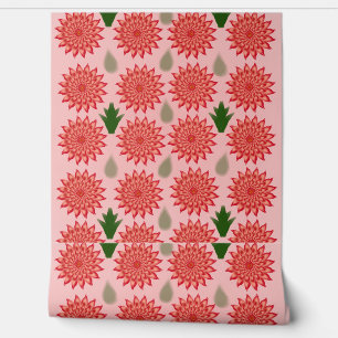 Custom Spring Flower Women's Day Pattern Wallpaper