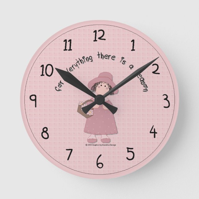 Custom Spring Wall Clock (Front)