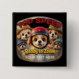 Custom Square, 2 inch 15 Cm Square Badge