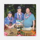 Custom Square Magnet, Photo Hawaii Tourists