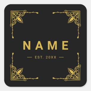Custom Square Sticker for Gifts Labels or Events