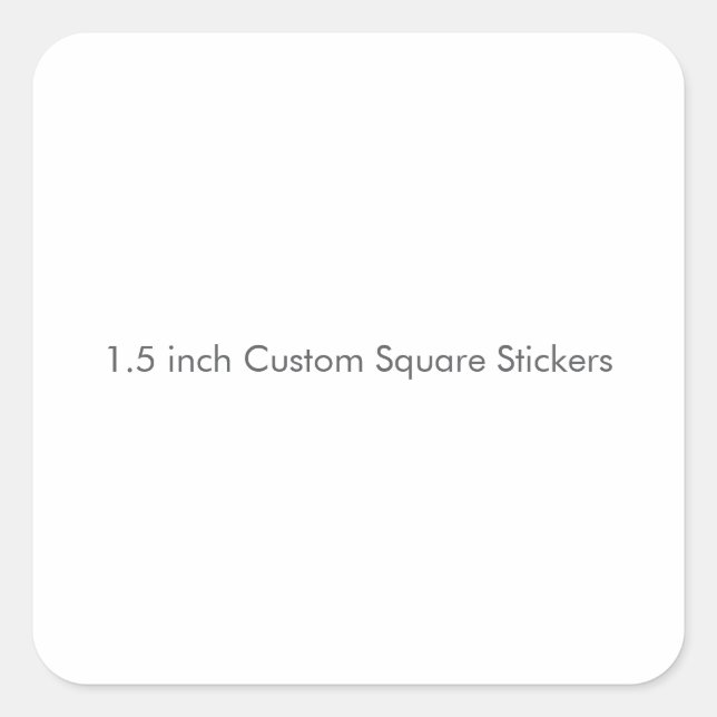 Custom Square Stickers, Format: Sheet of  Sticker (Front)